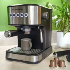 I tested the tiny Russell Hobbs coffee maker that uses grounds or Nespresso pods — but I discovered one infuriating drawback