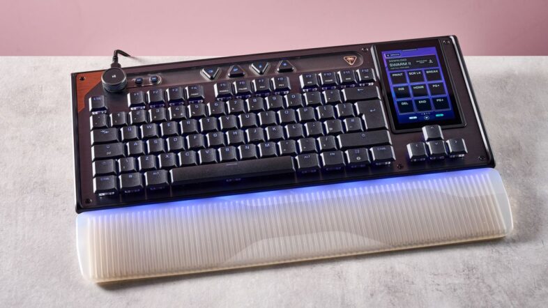 I swapped my mechanical keyboard for Turtle Beach’s new Hall effect, touchscreen-equipped TKL model — and its smooth typing and high customizability made me never want to go back