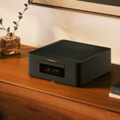 This elite mini hi-fi hub is perfect for limited shelf-space and smaller homes, but compact does not mean cheap